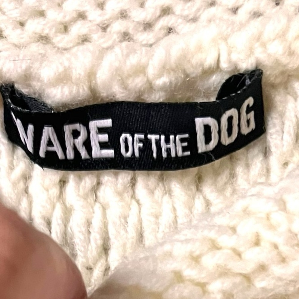 Ware of the Dog Small Hairy Hand Knit Dog Sweater NWT - Picture 10 of 15